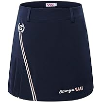 ゴルフ レディース ジーフォア スカート（ネイビー）Sサイズ Amazon.co.jp: [Tenflow] ゴルフスカート 見せパン付き